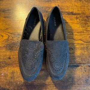 Torrid Black Laser-Cut Women's Loafers